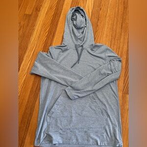 Lululemon Soft Jersey Pullover Hoodie Size Small Marled Light Blue